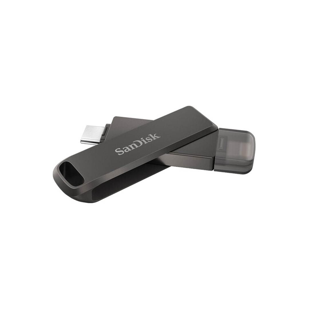 SanDisk 128GB iXpand Flash Drive Luxe For Lightning & USB Type-C Connection in Qatar SanDisk 128GB iXpand Flash Drive Luxe For Lightning & USB Type-C Connection in Qatar